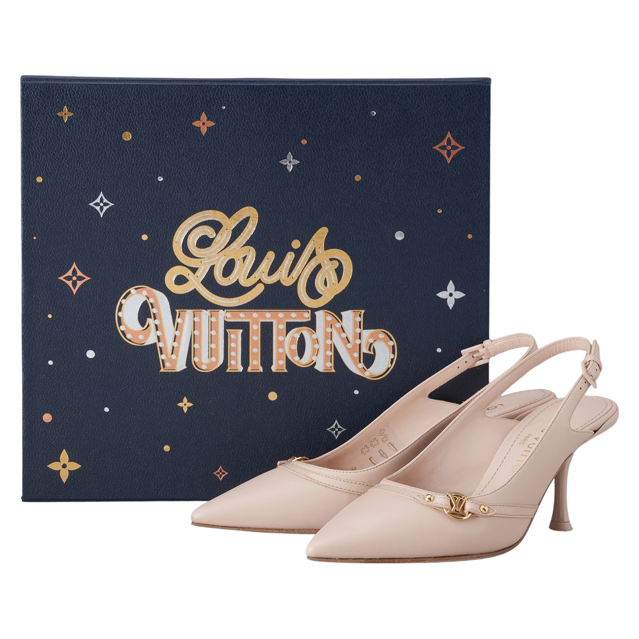 LOUIS VUITTON(USED)루이비통 1AGZQ4 6AM 슬링백 펌프스 #35.5